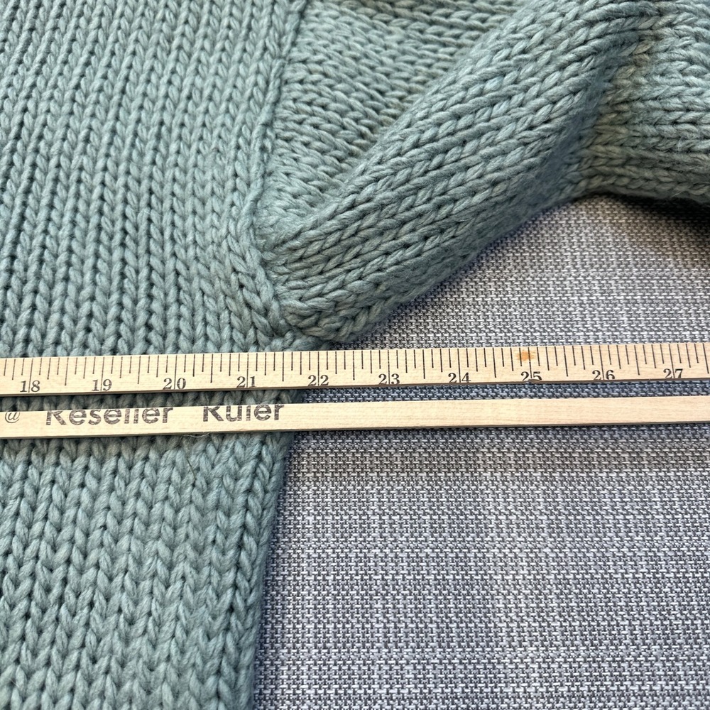 Altar'd State 3D Daisy Chunky Knit Cardigan Sage Green Small Whimsical Cottage - Picture 7 of 11